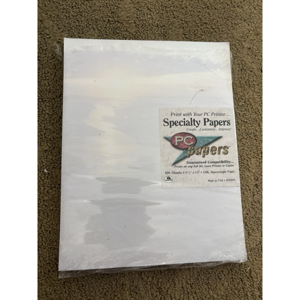 AMPAD DESIGNER PC PAPER  8.5" x 11" ocean sunset About 100 Sheets  Opened
